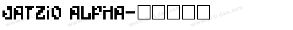 Jatzio alpha字体转换